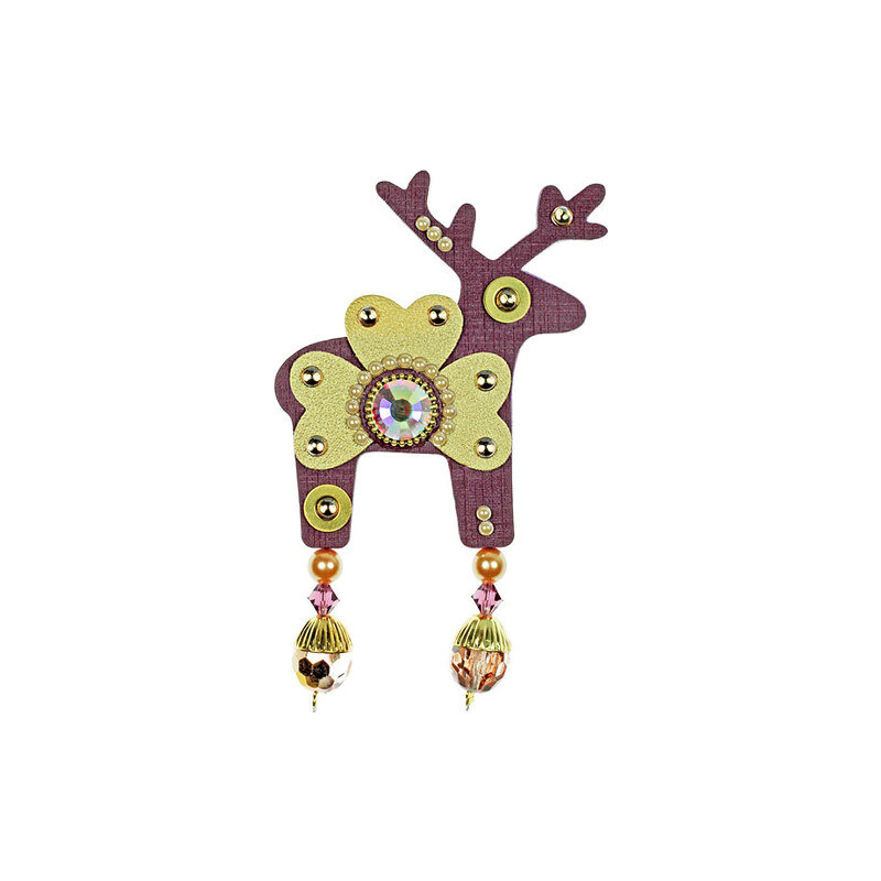 Deers Velký fialovo-zlatý jelínek Marvis