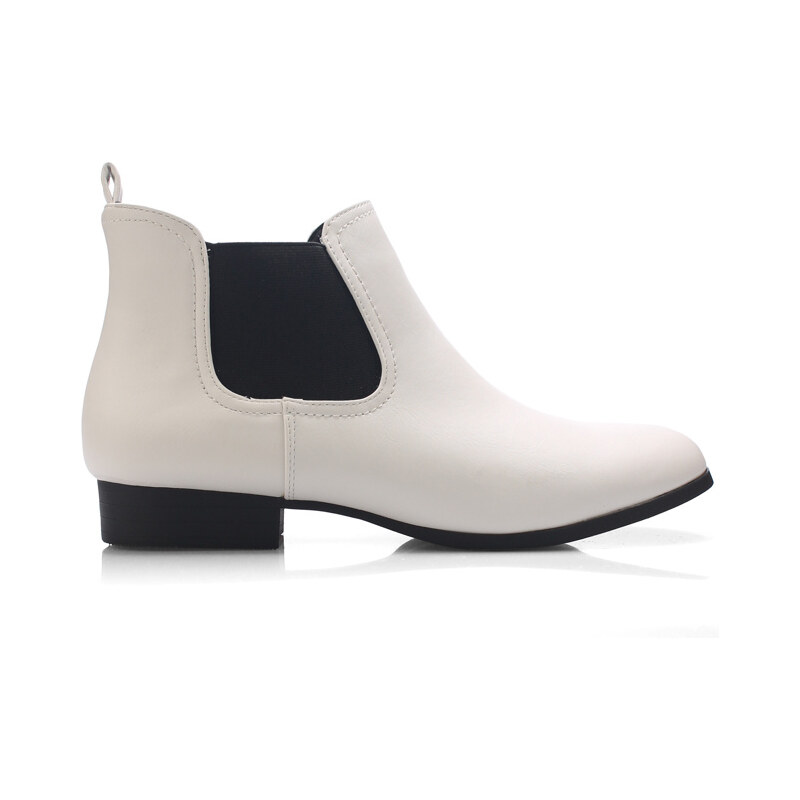 Bílé kotníkové boty s pérky Claudia Ghizzani - 41