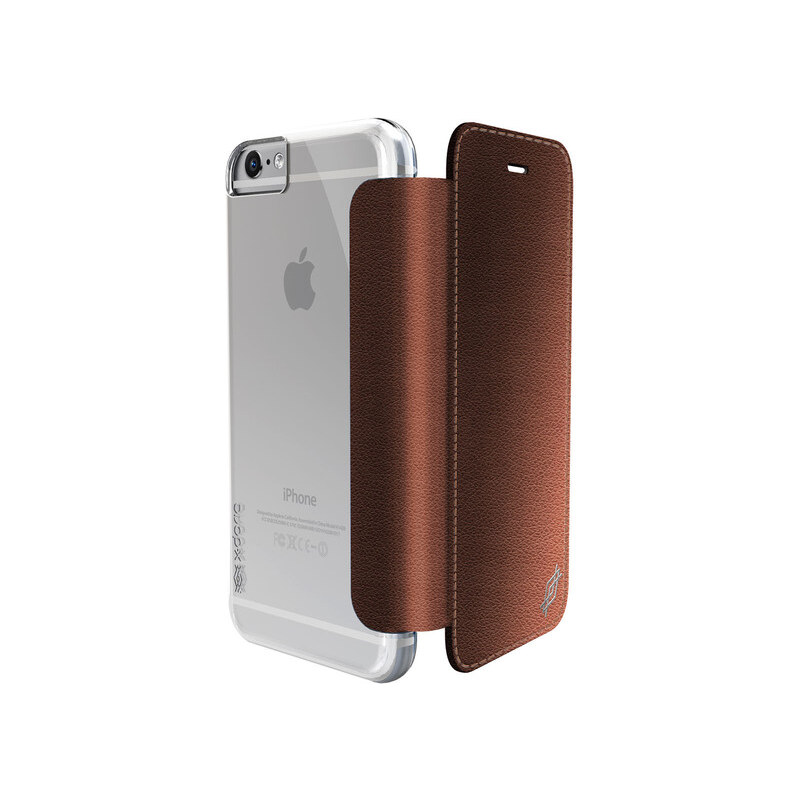 Pouzdro / kryt pro Apple iPhone 6 / 6S - X-DORIA, ENGAGE FOLIO LUX BROWN