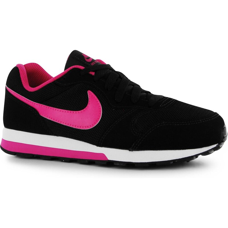 Nike MD Runner 2 dětské Girls Trainers Black/Pink