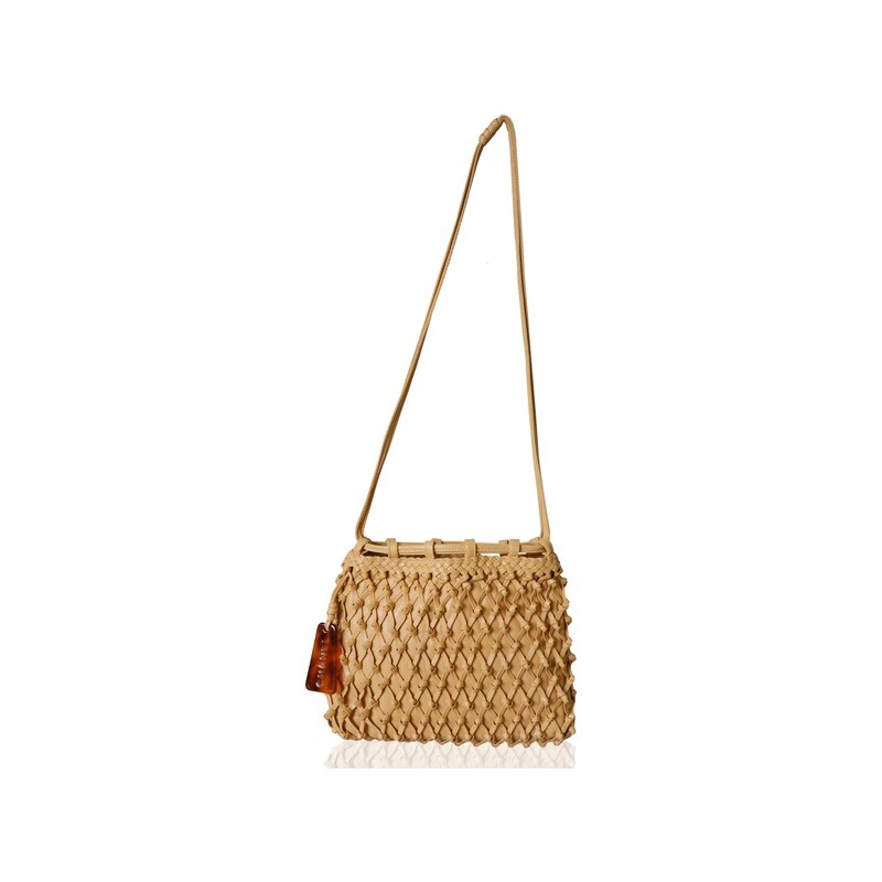 CHANEL kabelka Woven Ochre Shoulder Bag