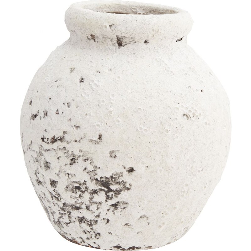 Kameninová váza Terracotta White