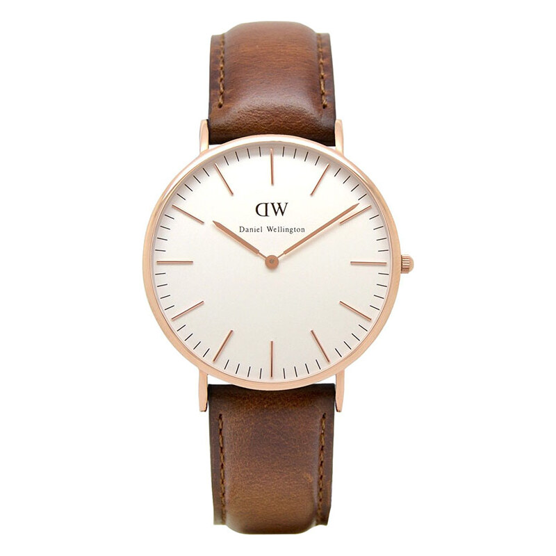 Pánské hnědé hodinky Daniel Wellington 0106DW St Mawes