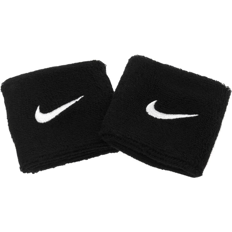 Potítko Nike Swoosh 2 Pack černá/bílá