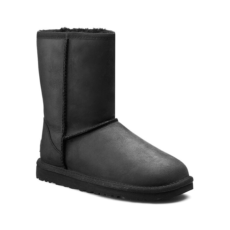 Boty UGG - W Classic Short Leather 1005093 Blk
