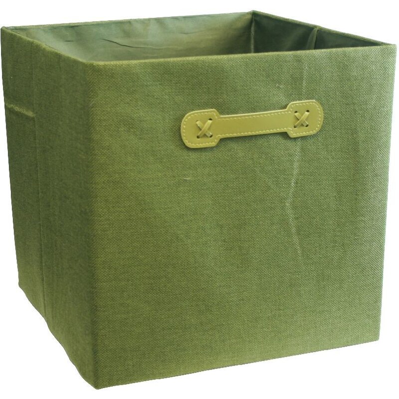 Úložný box Ordinett Cube Green, 32 x 32 cm