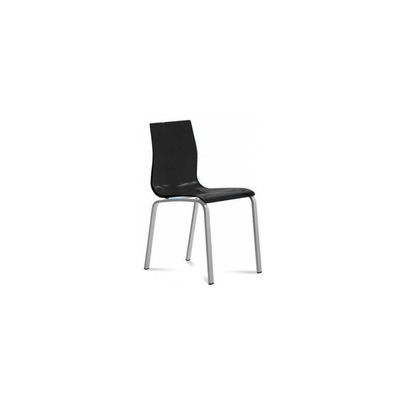 DOMITALIA Srl Gel-R - Jídelní židle (hliník, černá )