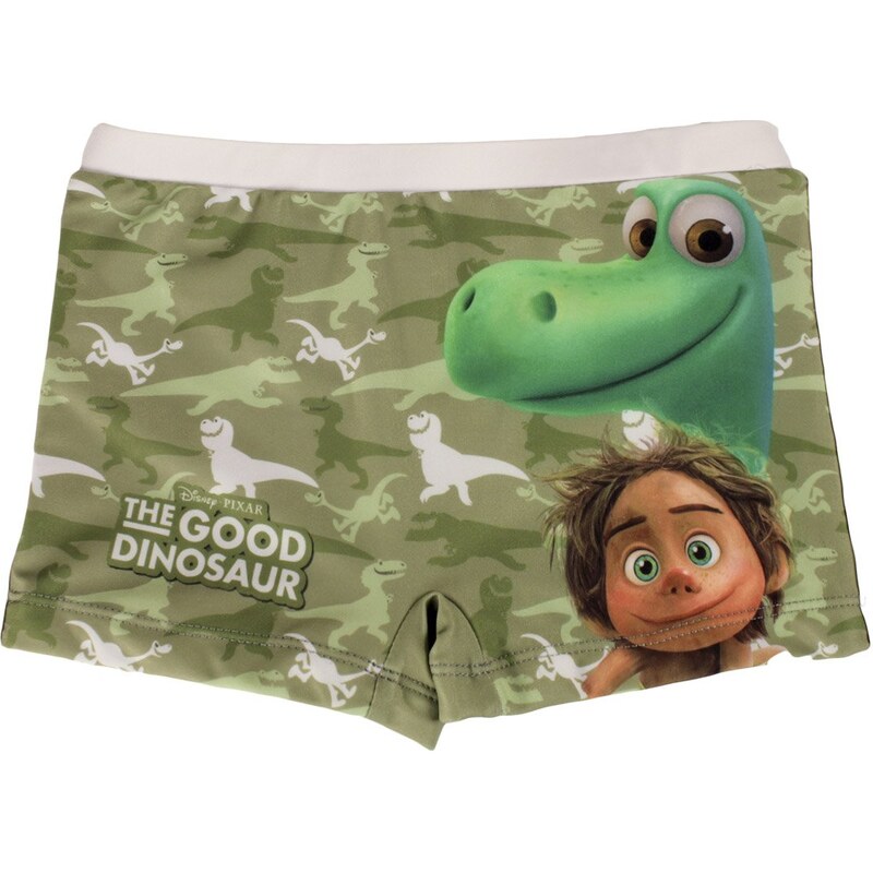Disney Brand Chlapecké plavky Hodný dinosaurus - tmavě zelené