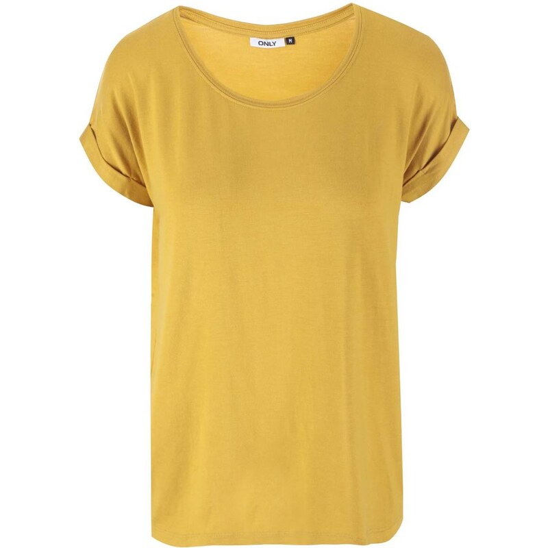Tmavě žluté tričko ONLY Moster