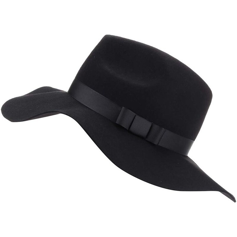 Černý klobouk s širokou krempou Vero Moda Tone