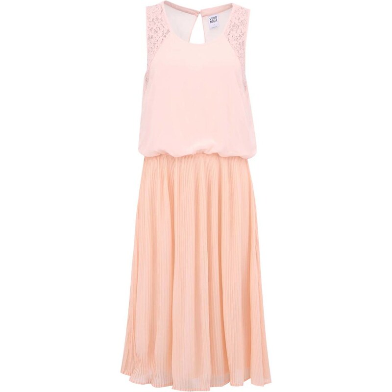 Růžové volné šaty Vero Moda Jasmine