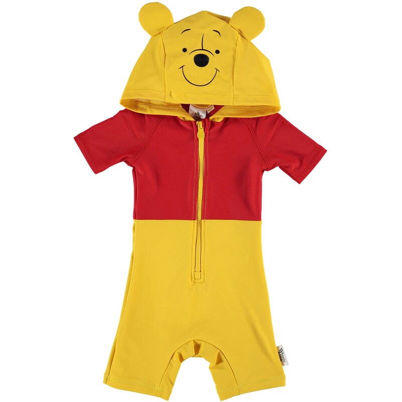 Character Hooded Swim Suit Baby Winnie The Pooh