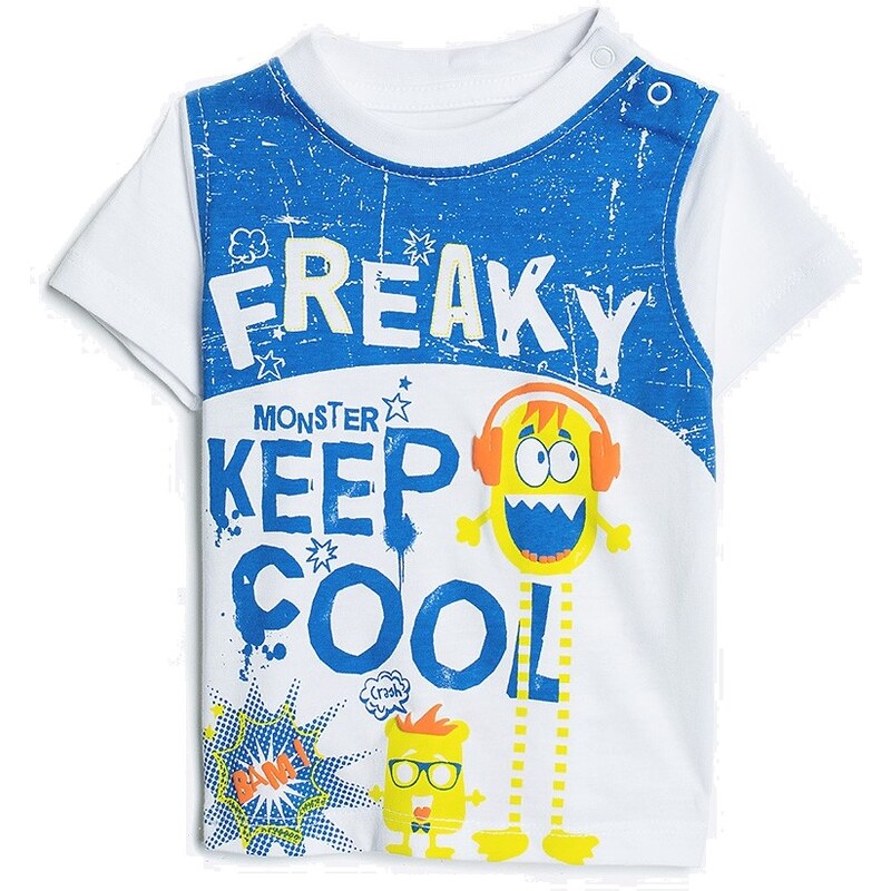 Blue Seven Chlapecké tričko Freaky - bílé