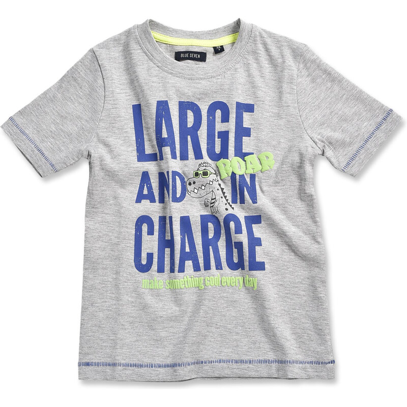 Blue Seven Chlapecké tričko s dinosaurem - šedé