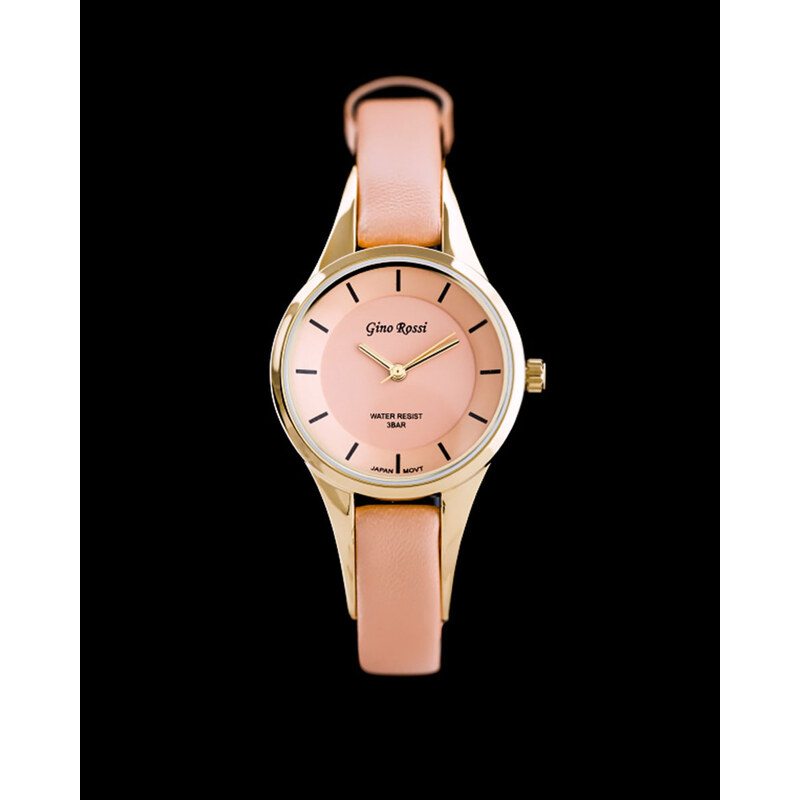 Dámské broskvové hodinky Gino Rossi Lola