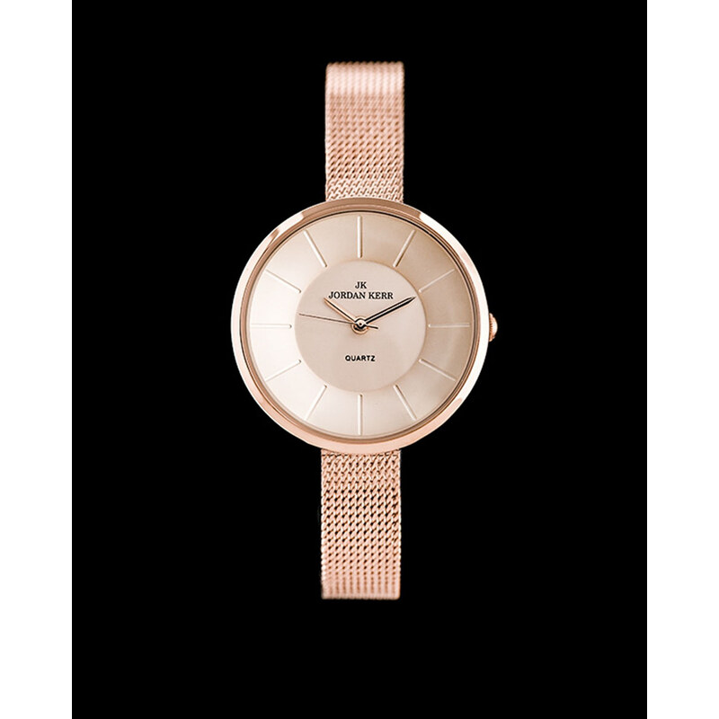 Dámské růžově-zlaté hodinky Jordan Kerr Romina