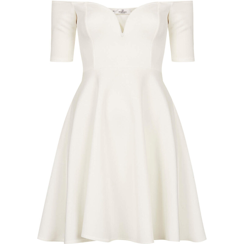 Topshop **Off The Shoulder Skater Dress by Oh My Love