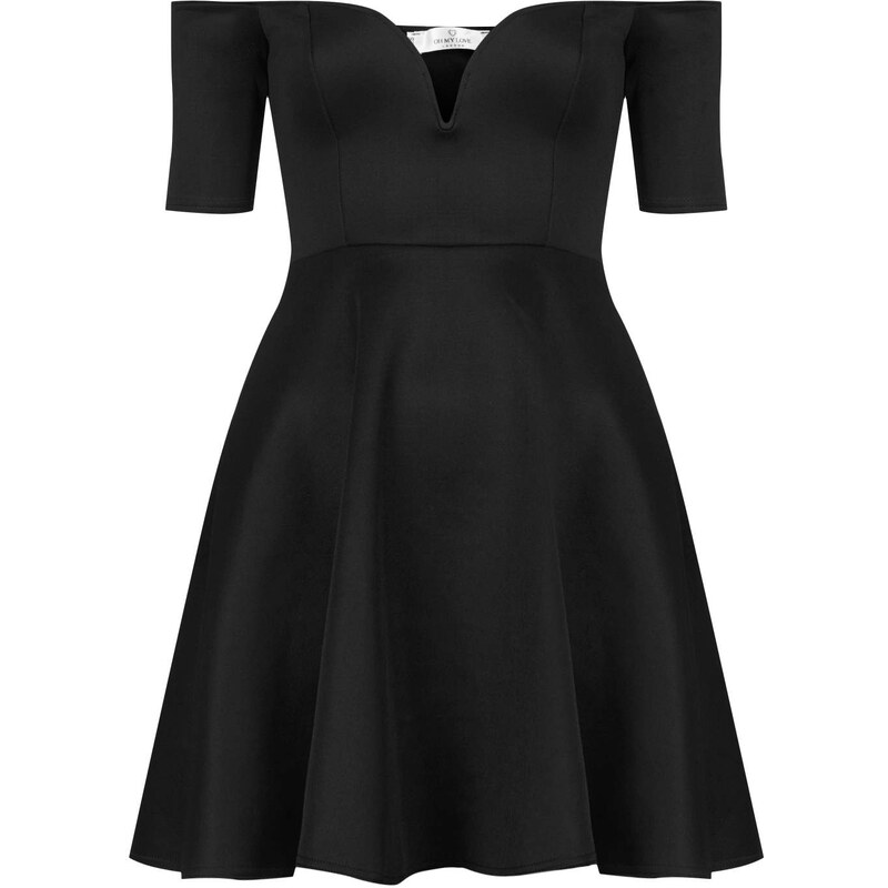 Topshop **Off The Shoulder Skater Dress by Oh My Love