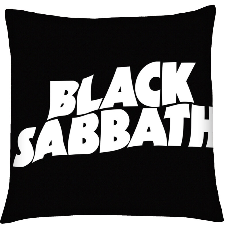 Polštář black sabbath černá Mybesthome 40x40 cm Varianta: Povlak na polštář, 40x40 cm