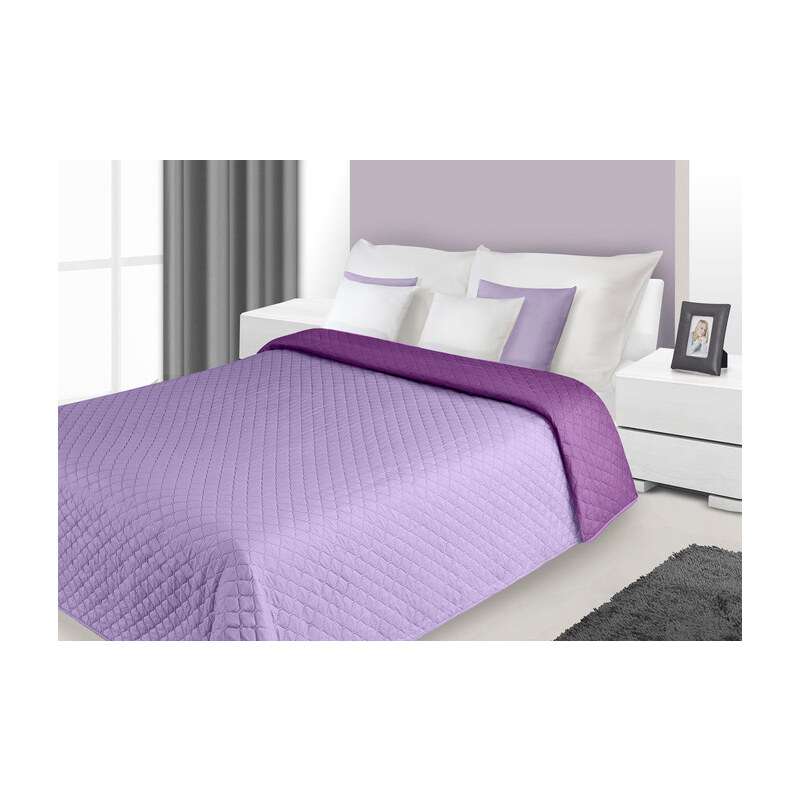 Přehoz na postel SERENA 220x240 cm fialová Mybesthome