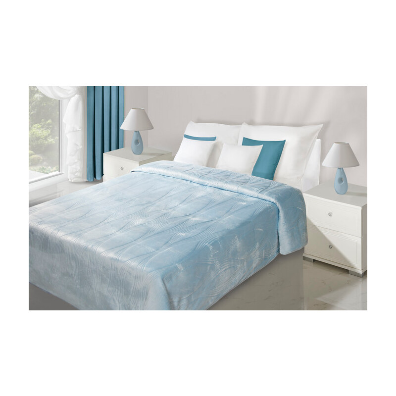 Přehoz na postel ELECTRA 220x240 cm modrá Mybesthome
