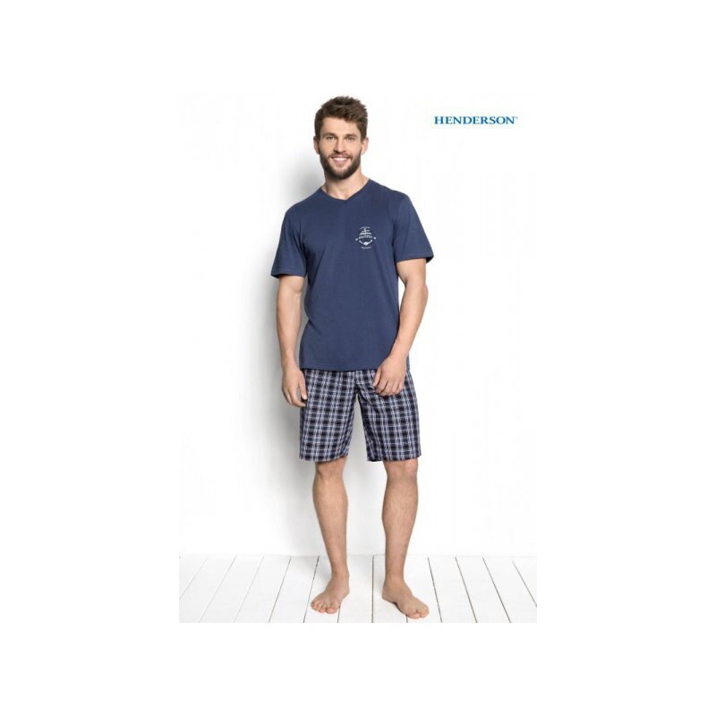Henderson Dimer 34274-55X Modré Pánské pyžamo