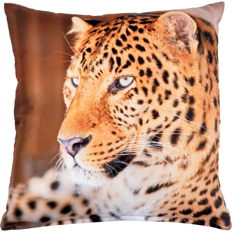 Polštář LEOPARD 102 MyBestHome 40x40cm fototisk 3D motiv leoparda