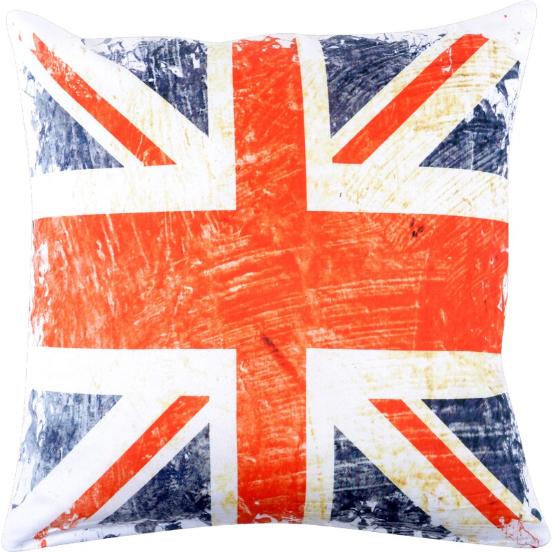 Polštář ENGLAND barevná MyBestHome 40x40cm fototisk 3D motiv anglické vlajky