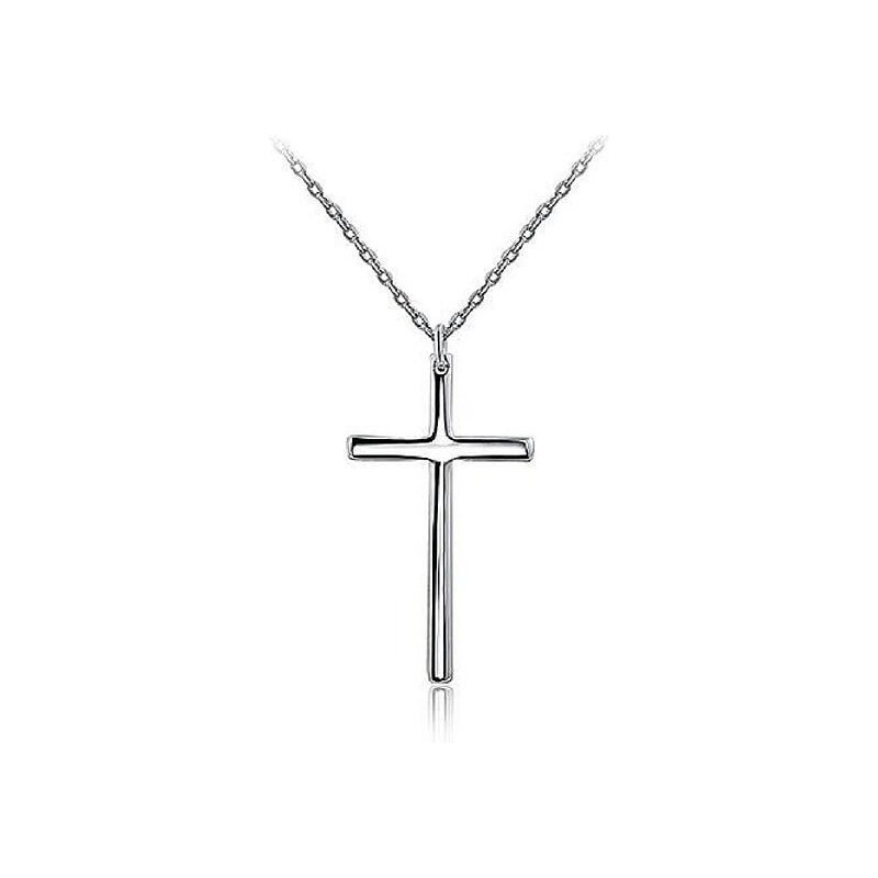 Roxi Vkusný dámský náhrdelník s přívěskem lesklého kříže