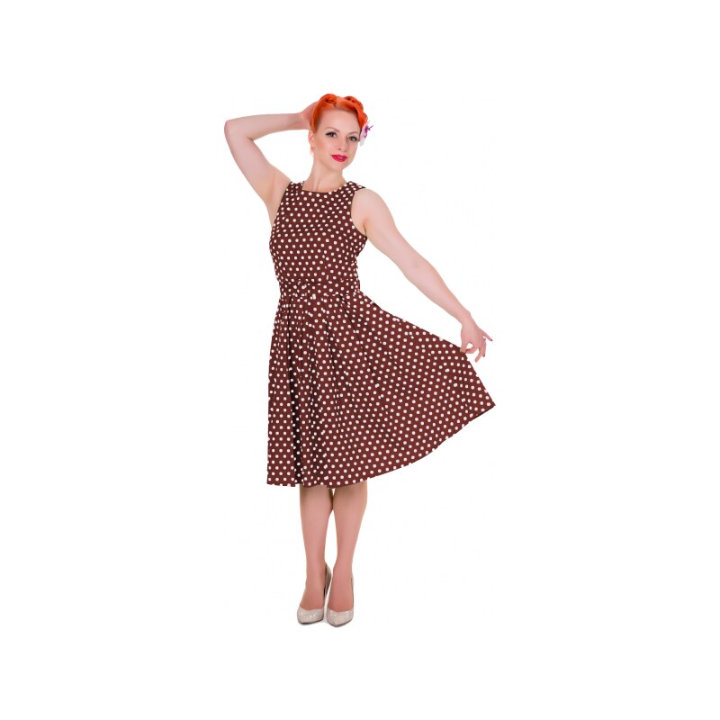 LOLA puntíkované šaty na ples i na piknik - 50.léta