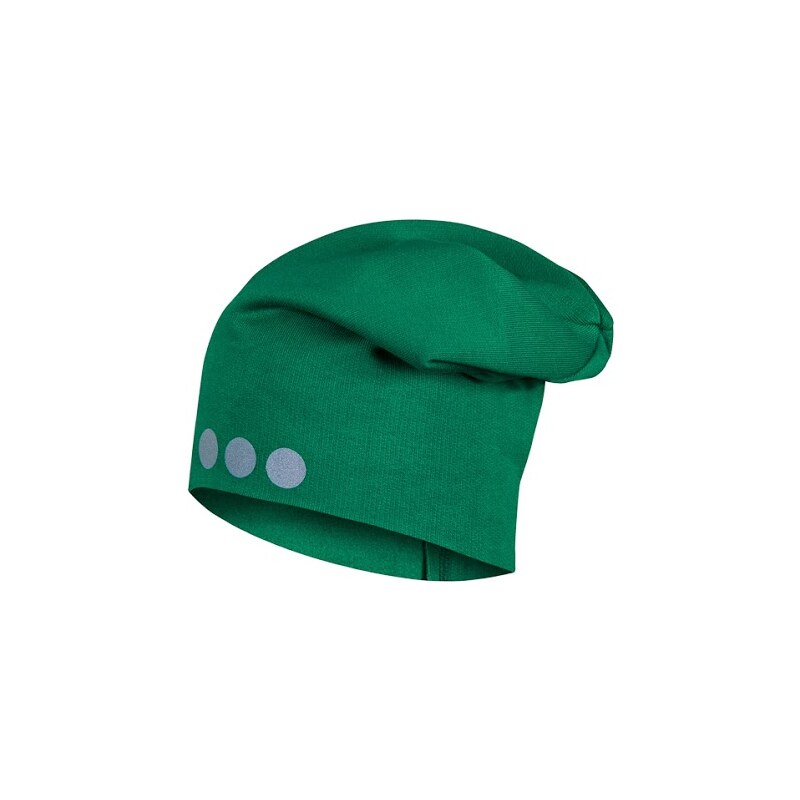 Lamama Dětská čepice s reflexním potiskem - zelená