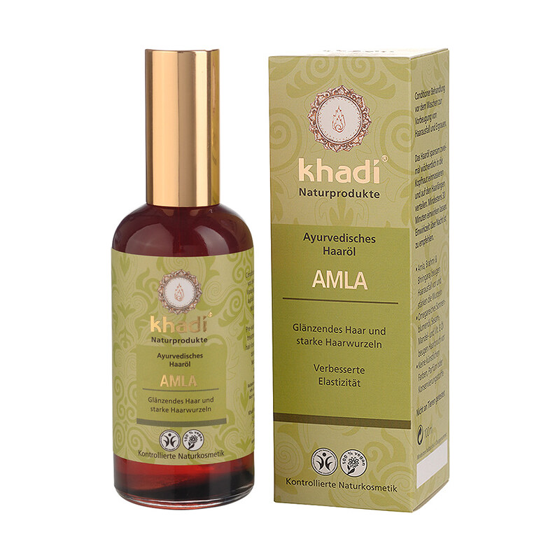 Khadi - vlasový olej AMLA pro zdraví a lesk vlasů 100ml