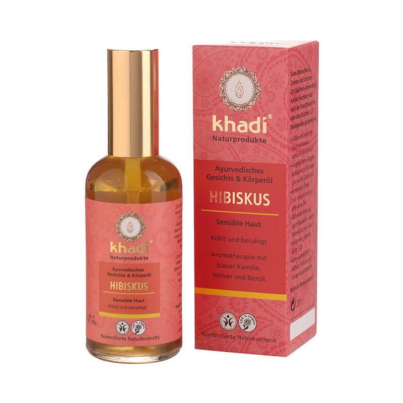 Khadi - pleťový a tělový olej Ibišek pro citlivou pleť 100 ml
