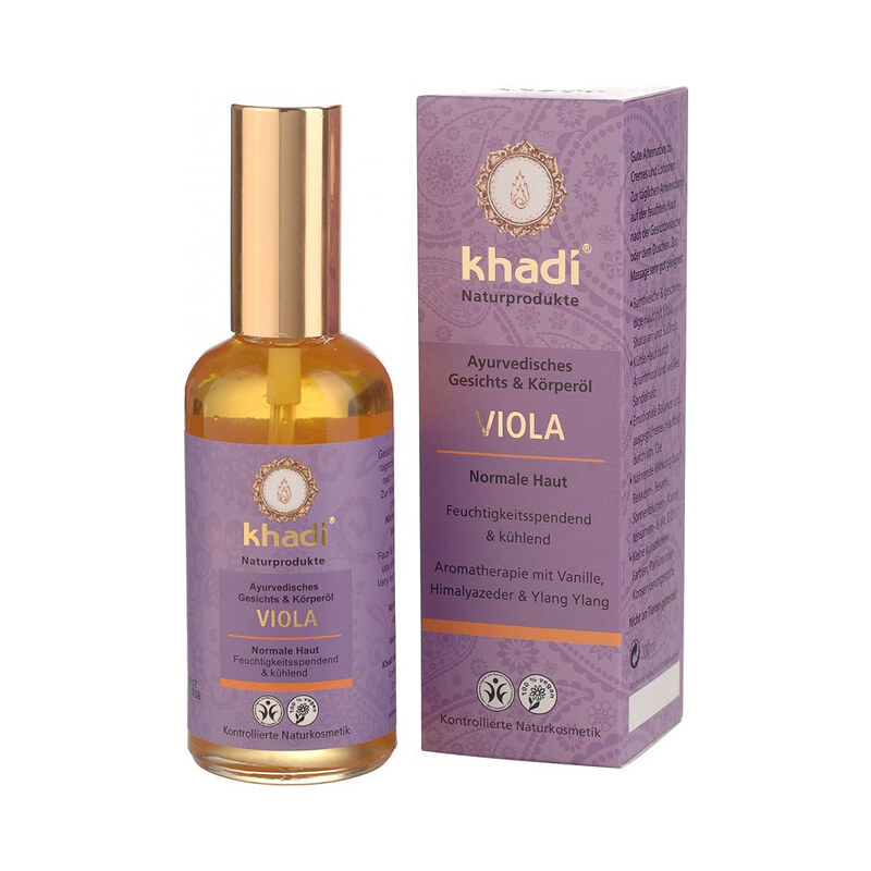 Khadi - pleťový a tělový olej Fialka pro normální pleť 100 ml