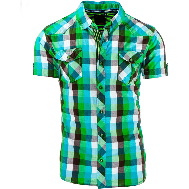 Pánská košile - zelená Velikost: M