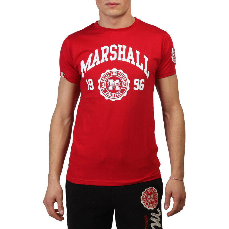 Marshall Original, červené pánské tričko s bílým potiskem
