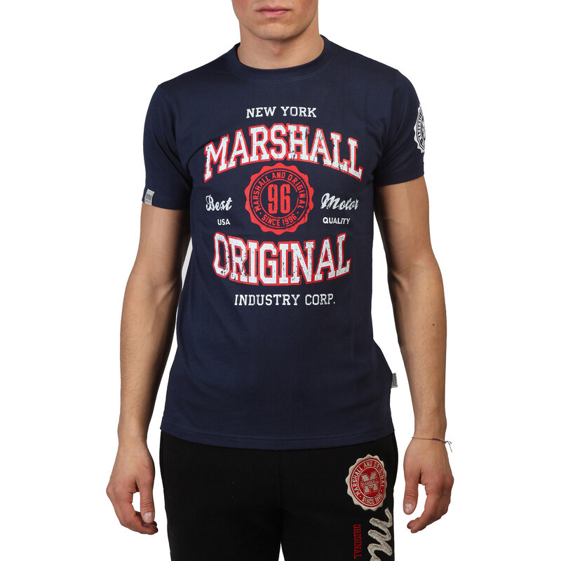 Marshall Original, tmavě modré pánské tričko s potiskem