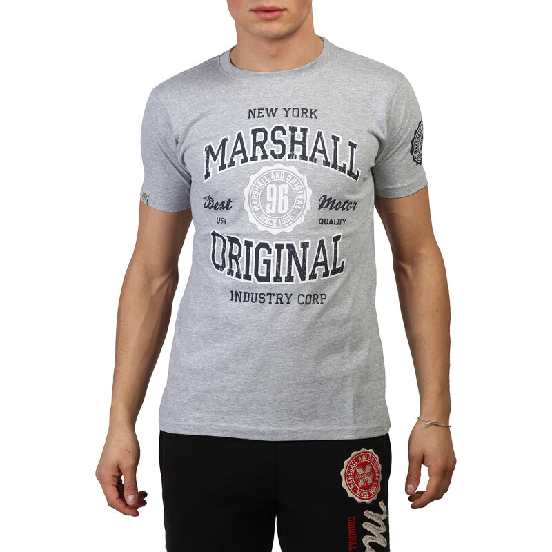 Marshall Original, šedé pánské tričko s potiskem