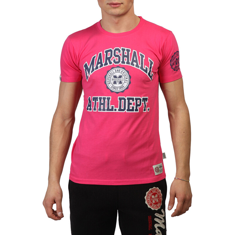 Marshall Original, růžové pánské tričko s potiskem