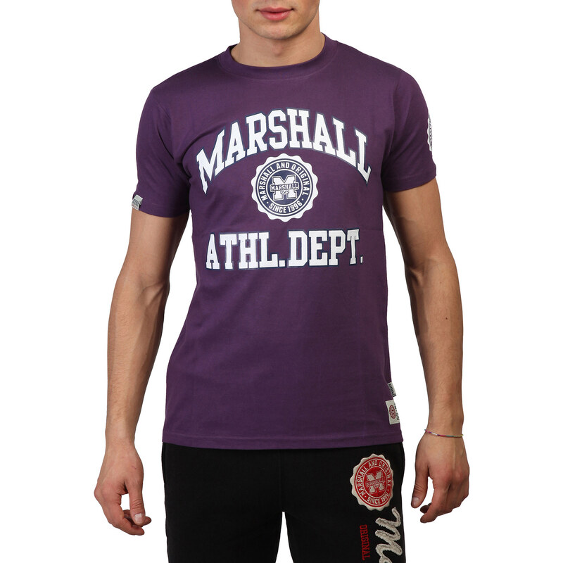 Marshall Original, fialové pánské tričko s potiskem