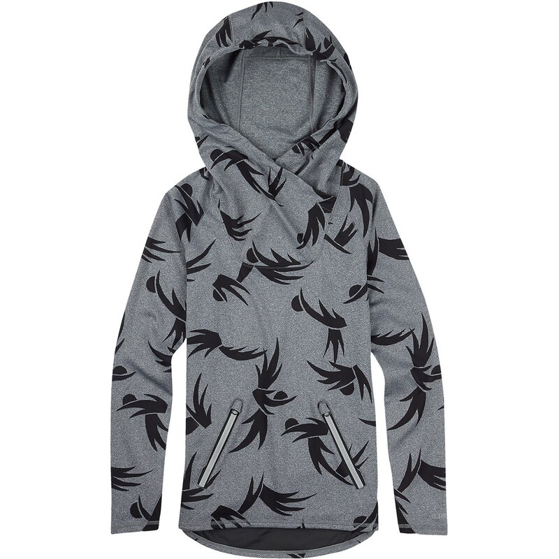 Burton Crystal Pullover Hoodie forged iron heather modern