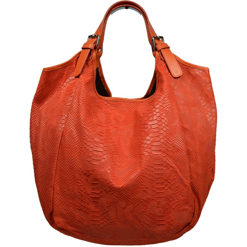 Oranžová kožená kabelka Adelaide Arancione Serp