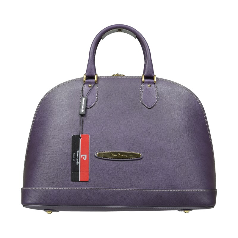 Fialová kožená kabelka Pierre Cardin 4068 Violetto