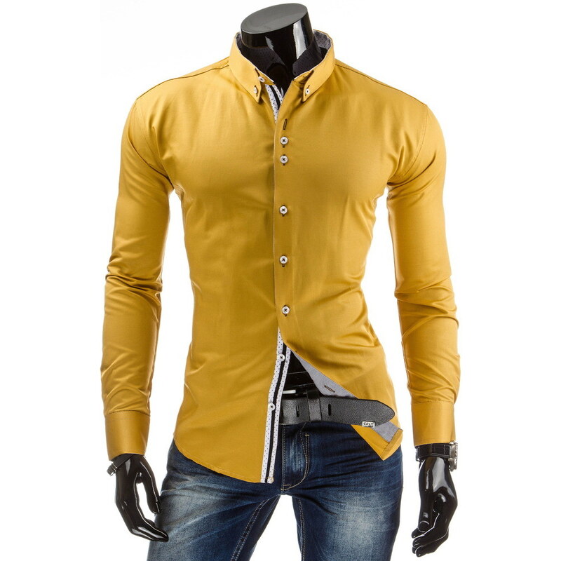 streetIN Pánská košile - žlutá Velikost: XL