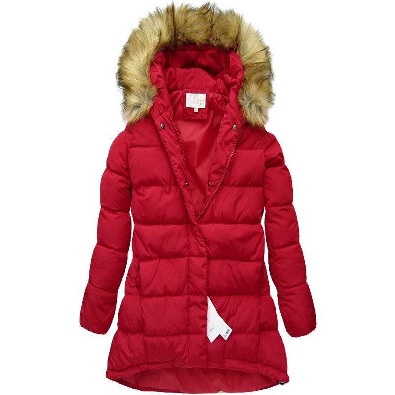 Dámská zimní bunda - červená