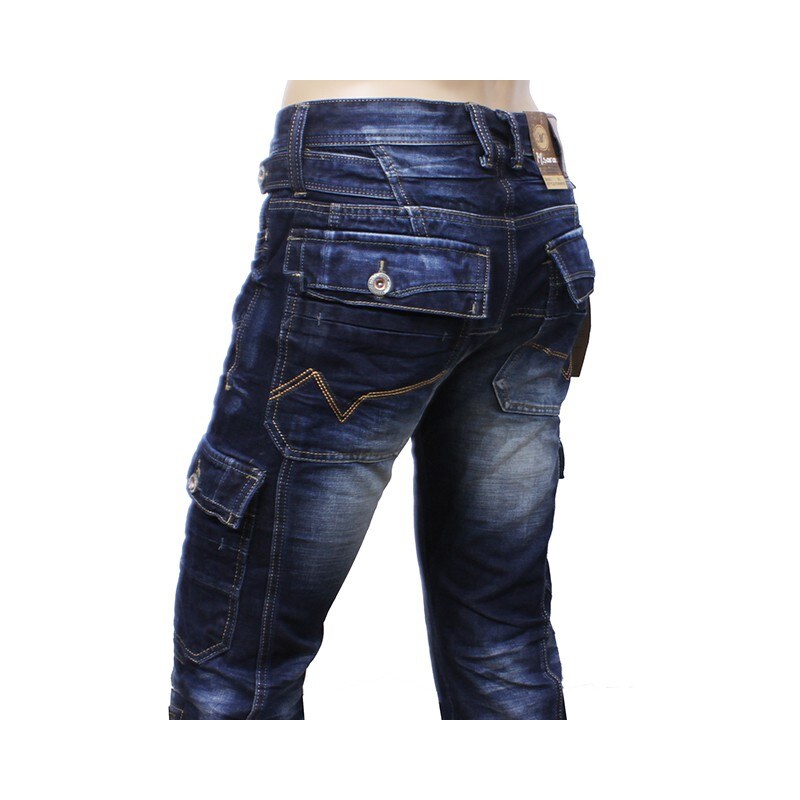 M. SARA kalhoty pánské KA6819 kapsáče jeans