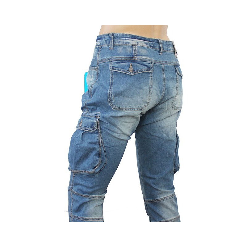 M. SARA kalhoty pánské KA8916 kapsáče jeans
