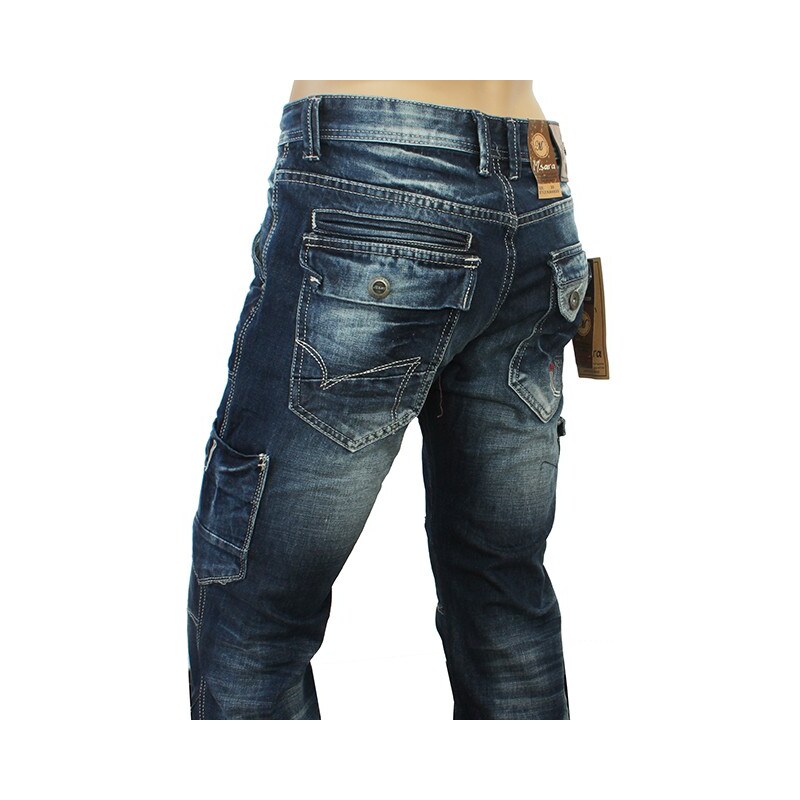 M. SARA kalhoty pánské KA6820 kapsáče jeans