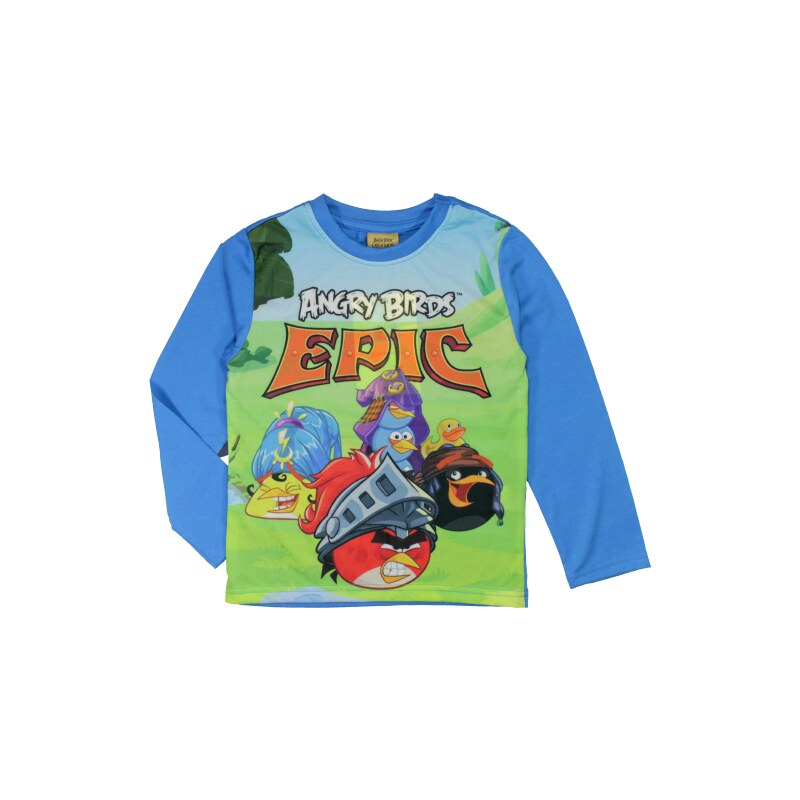 E plus M Chlapecké tričko Angry Birds - modré
