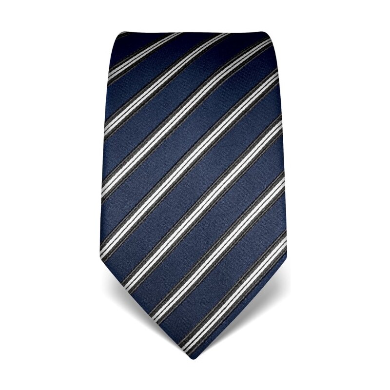 Pruhovaná kravata Vincenzo Boretti 21946 - modrá